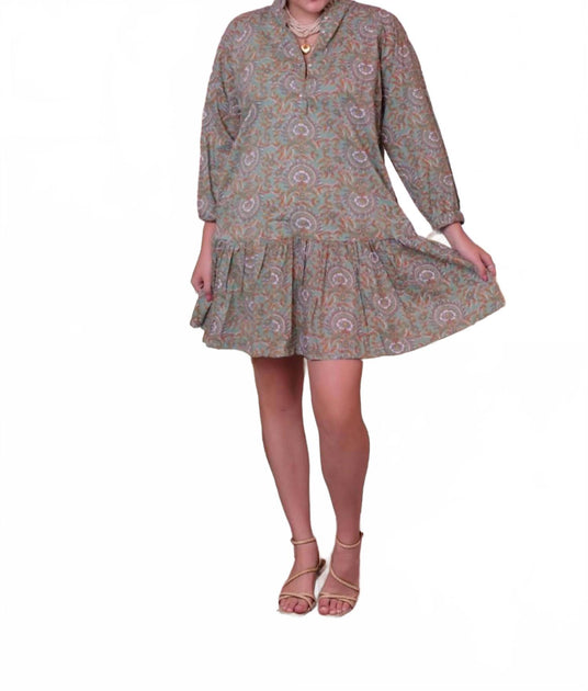 Just Darviny Megan Button Front Mini Dress Pink X-Small 3