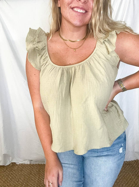 MABLE Layken Blouse Yellow Medium 2