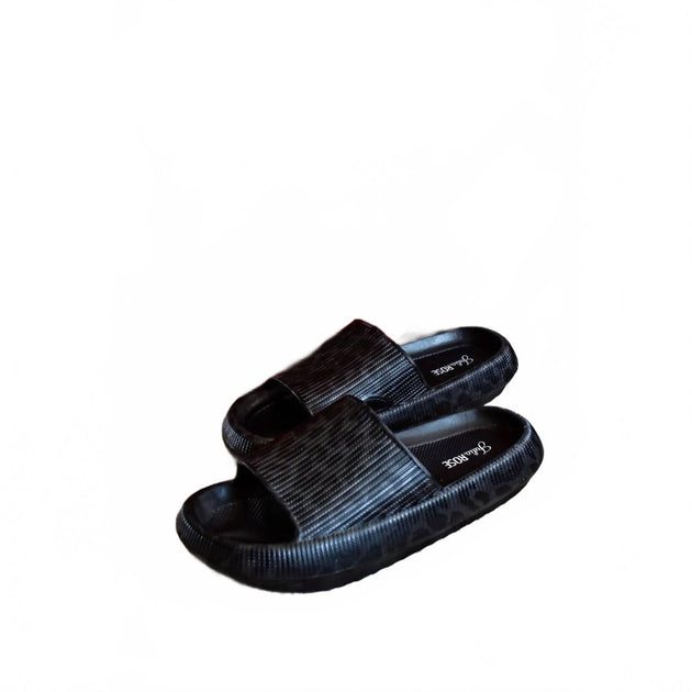 Julia Rose Leopard Slides Black Small/Medium 3