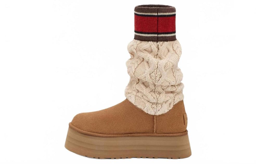 UGG Women's Classic Sweater Letter In Chestnut | ShopSimon