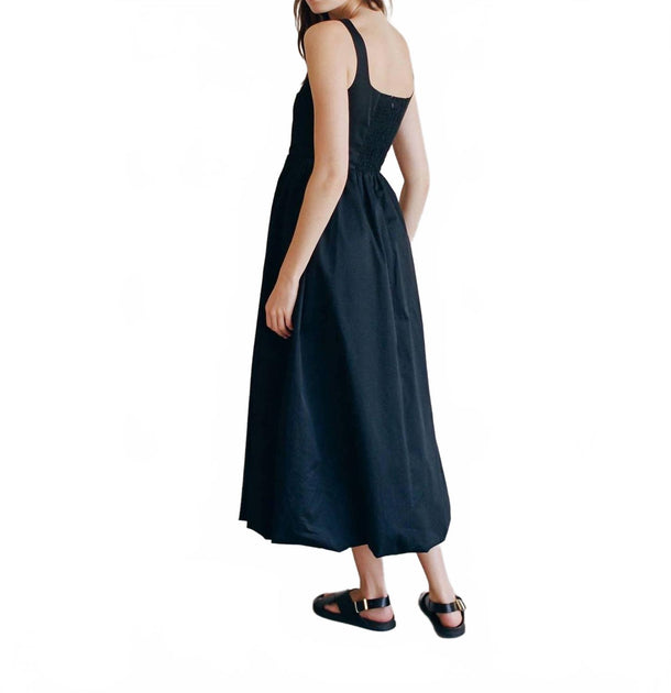By Together Bubble Hem Maxi Dress Blue Small 3