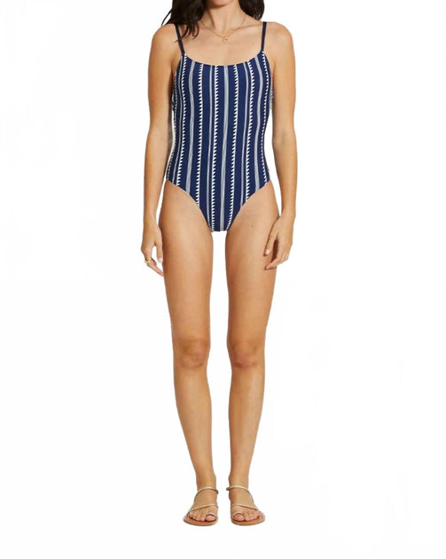 LEMLEM Classic One Piece Swimsuit Blue Medium 2