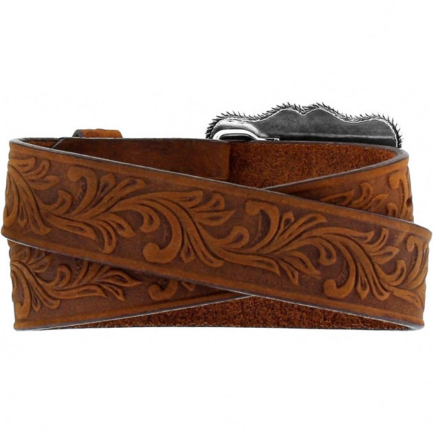 Jungen Justin Champion Buck Gürtel Braun 20 3