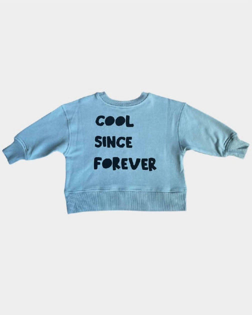 Babysprouts Kids Boxy Cool Kid Sweatshirt Blue US 3T 3