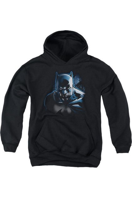 Gildan Batman Youth Hooded Sweatshirt Black Large 2