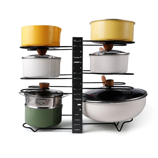 ERUULE Adjustable Pot Rack Black 3