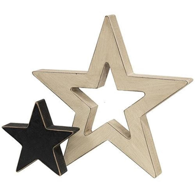 Hivvago 2/Set Black White Cutout Stars 2