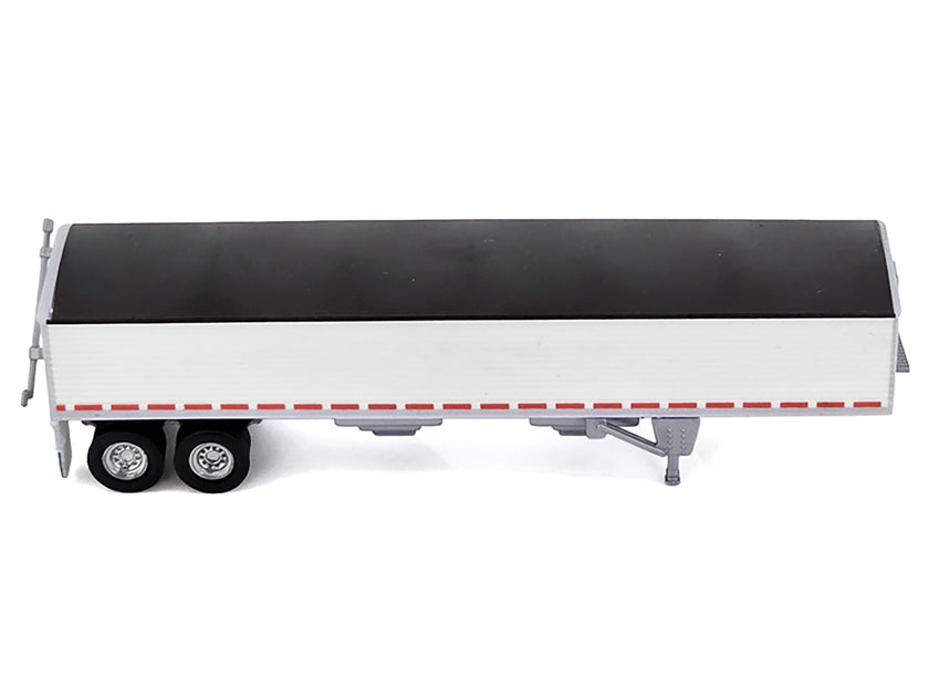 HO Logistics Covered Grain Trailer White Black 1/87 3