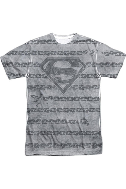 Gildan Superman Breaking Chains T-Shirt Grey XL 2
