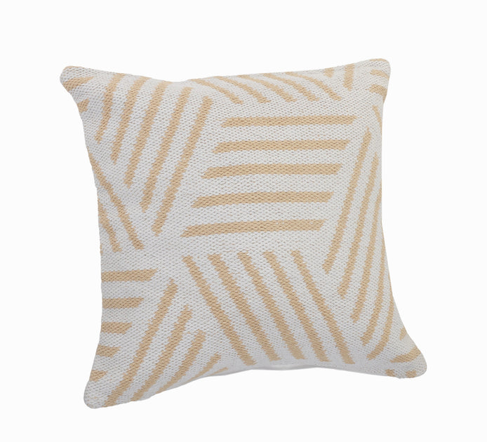 Hivvago Throw Pillow Tan/White 50x50cm 4