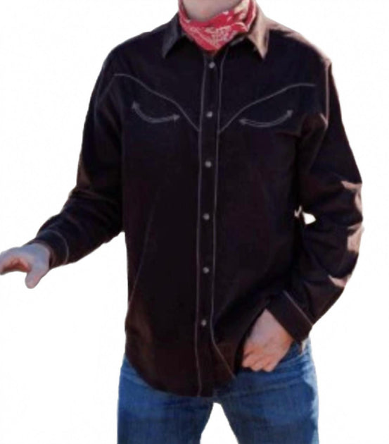 TASHA POLIZZI Durango Corduroy Button Down marron Large 3