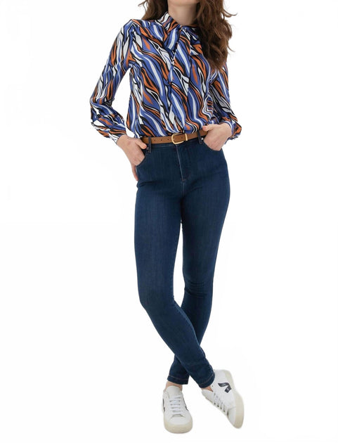 MARBLE Printed Blouse White Small 4