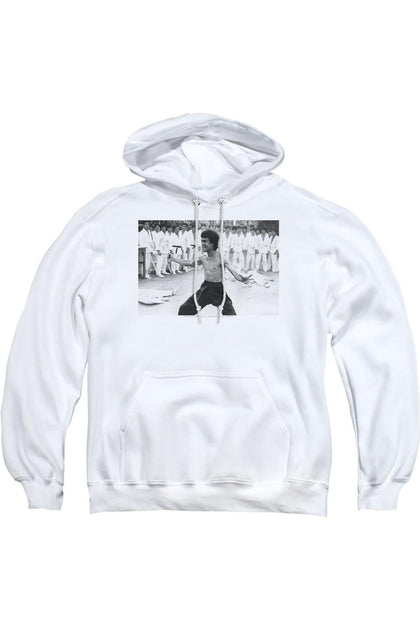Gildan Bruce Lee Triumphant Erwachsenen Kapuzenpullover Weiß XXX-Large 2