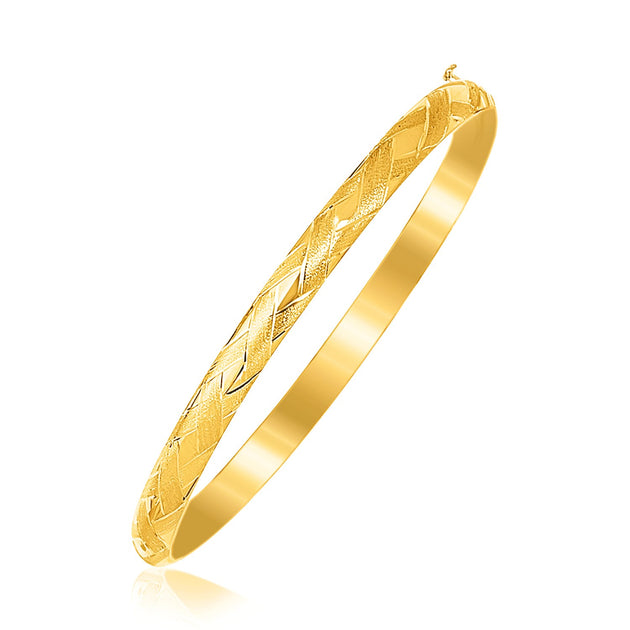 14k Yellow Gold Childrens Bangle Gold 2