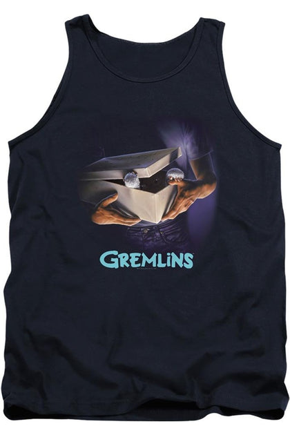 Gildan Gremlins Original Poster Tank Top Blue Medium 2