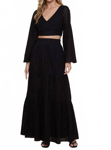 Saints & Hearts Becky Eyelet Set Schwarz Large 3