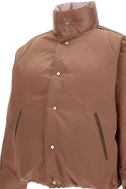 Tanaka Reversible Quilted Bomber Jacket Brown Medium 4