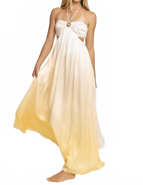 Hersy Arabella Maxi Dress Beige Small 3