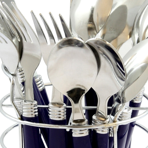 Gibson Sensations II Flatware Set Blue 16 Piece 3