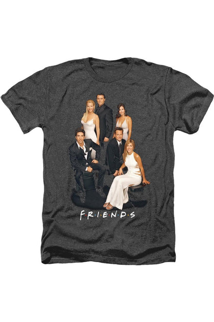 Gildan Friends Classy Adult Heather Tee White Large 2