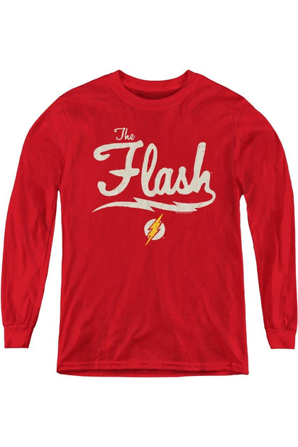 Tee-shirt Manches Longues Gildan Justice League Flash Rouge Small 2