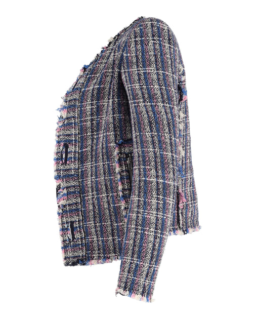 IRO Open Front Jacket Blue EU 36 3