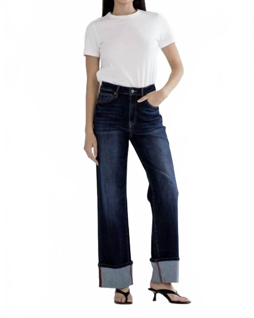Mica Denim High Rise Wide Leg Jeans Blau 27 2