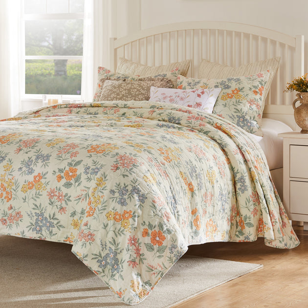 BreeBe Chloe Quilt Set Cream 3