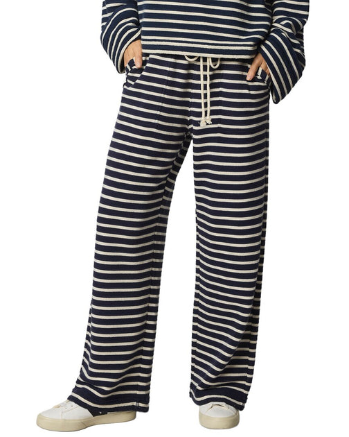 Splendid Livie Stripe Pant Blue Large 2
