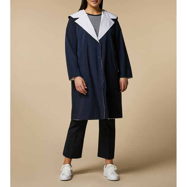 Marina Rinaldi Ottavia Raincoat Blue US 12 2