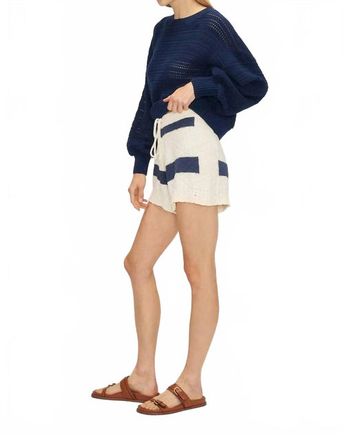 Melissa Nepton Baylor Short Blue Small 2