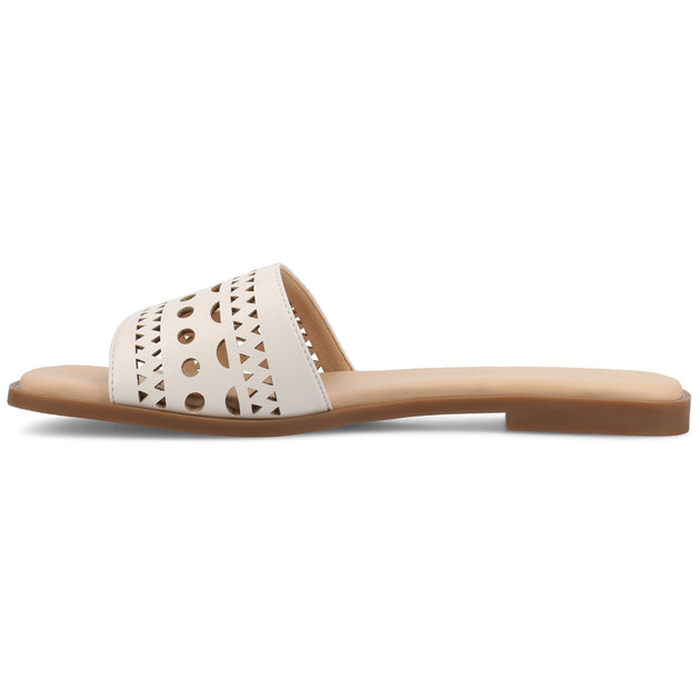 Journee Collection Brodie Flat Sandal Blue US 6 3