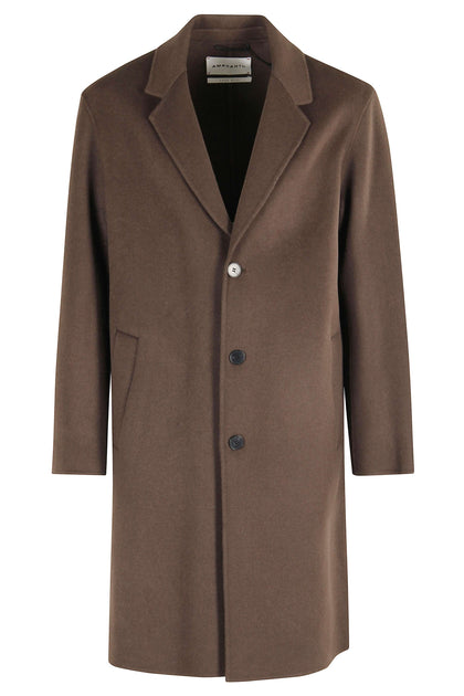 Amaranto Wool Coat Brown EU 52 2