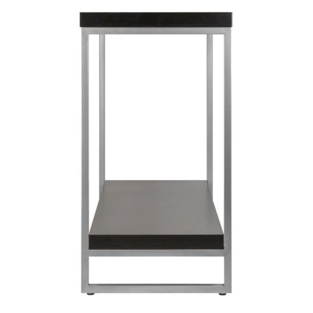 Hivvago Jared Console Table Gray and Espresso 3