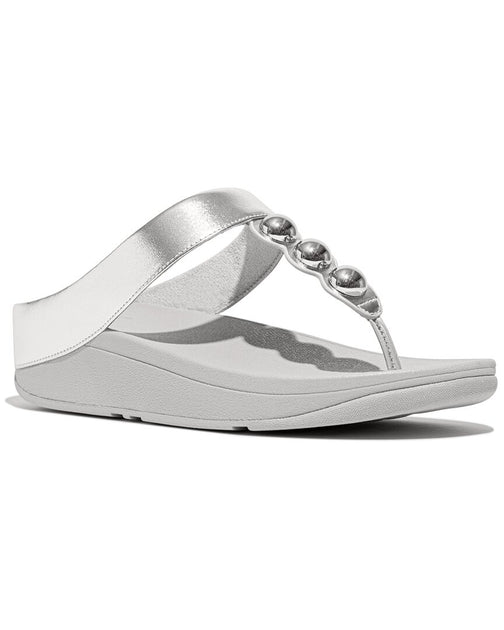 FitFlop Fino Sandal Silver US 9 2