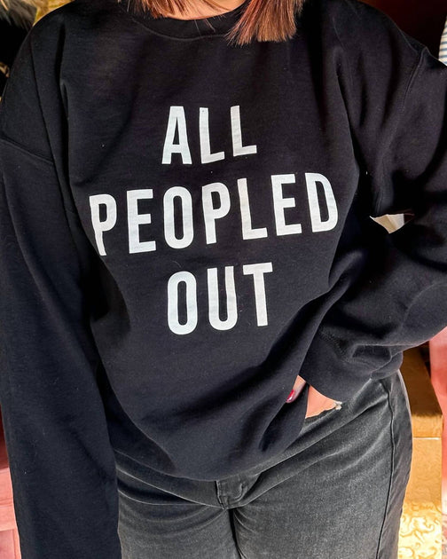 mugsby All Peopled Out Sweatshirt Schwarz XLarge 3