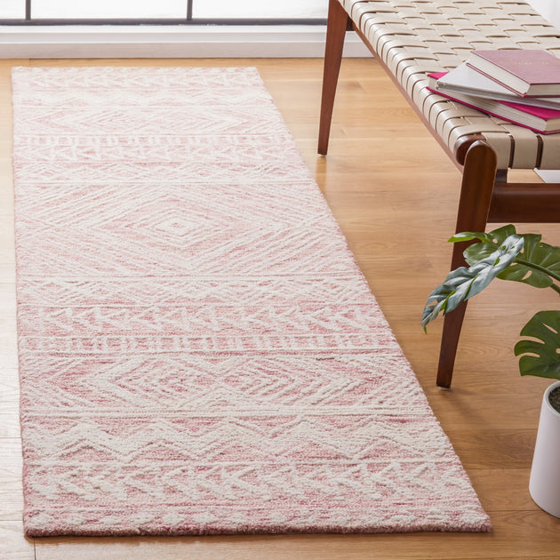Safavieh MET906 Area Rug Dark Pink/Ivory 3