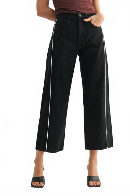 JUST BLACK DENIM Twist Barrel Jean Black 28 2