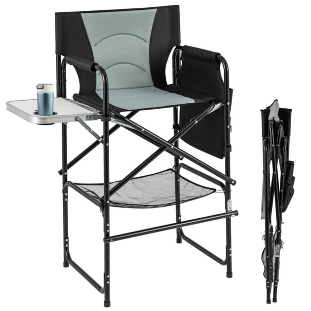 Hivvago Tall Directors Chair Gray 2