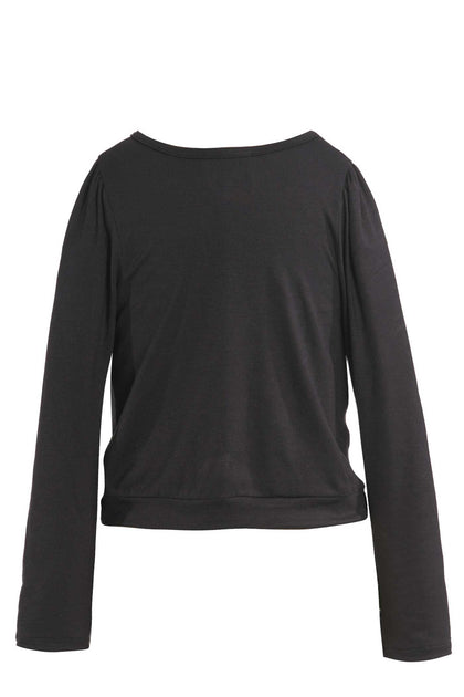 Hannah Banana Twisted Front Top Black US 8 3