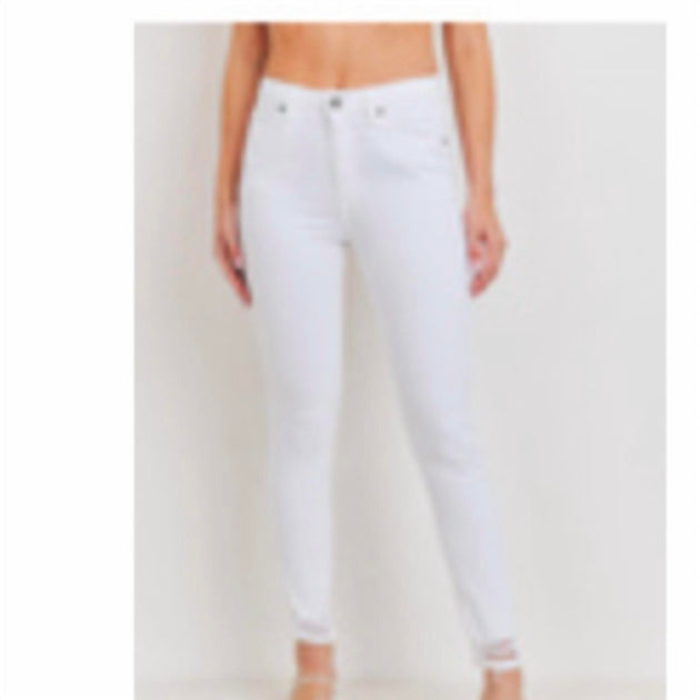 KanCan High Rise Distressed Skinny Jeans White 25 2