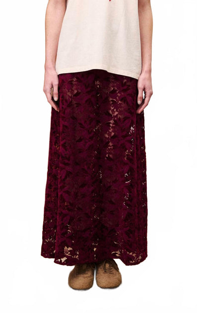 FRNCH Hebert Maxi Skirt Red Small 2