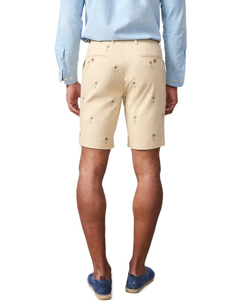 J.McLaughlin Palm Tree Oliver Embroidered Short Beige US 42 3