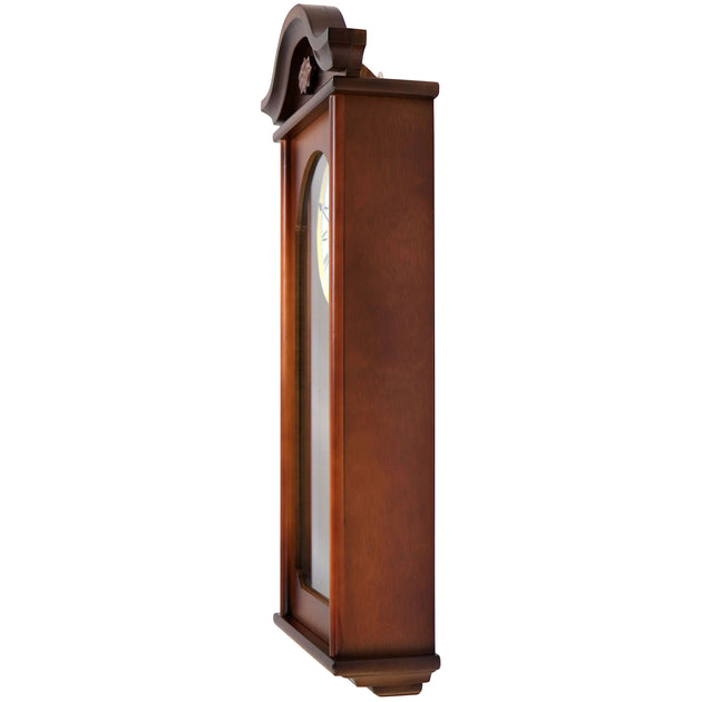 Bedford Clock Collection Jacob Wall Clock Mahogany 4