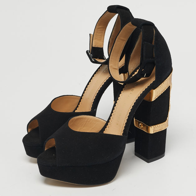 Charlotte Olympia Sandals Gold EU 38 3