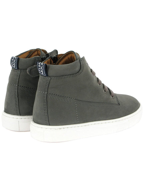 Atlanta Moccasin Leather Boot Grey 30 3