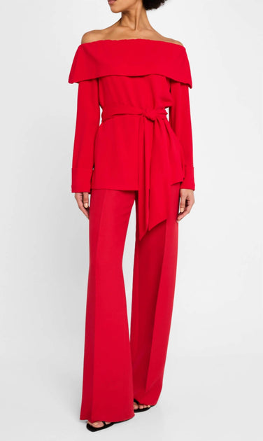 Trina Turk Lyndi Top Red US 10 2