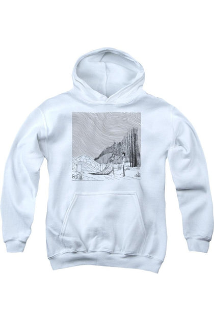 Gildan Corpse Bride Youth Hooded Sweatshirt Blue Small 2