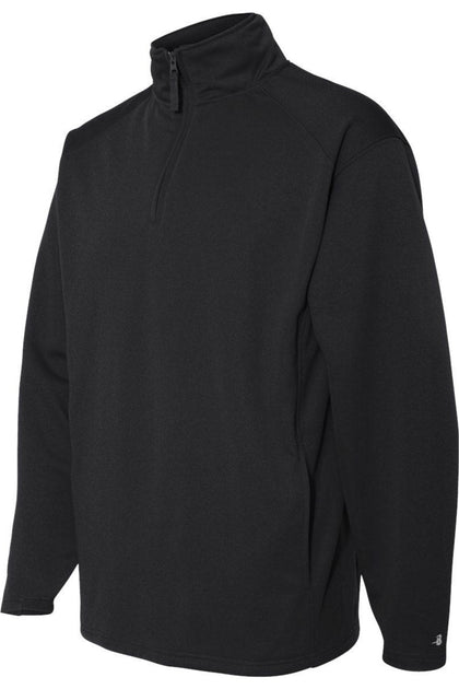 Badger Performance Fleece Quarter-Zip Pullover Schwarz XXXLarge 4