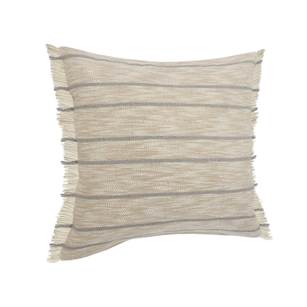 Hivvago Throw Pillow Taupe/Dusty Blue 20in 3
